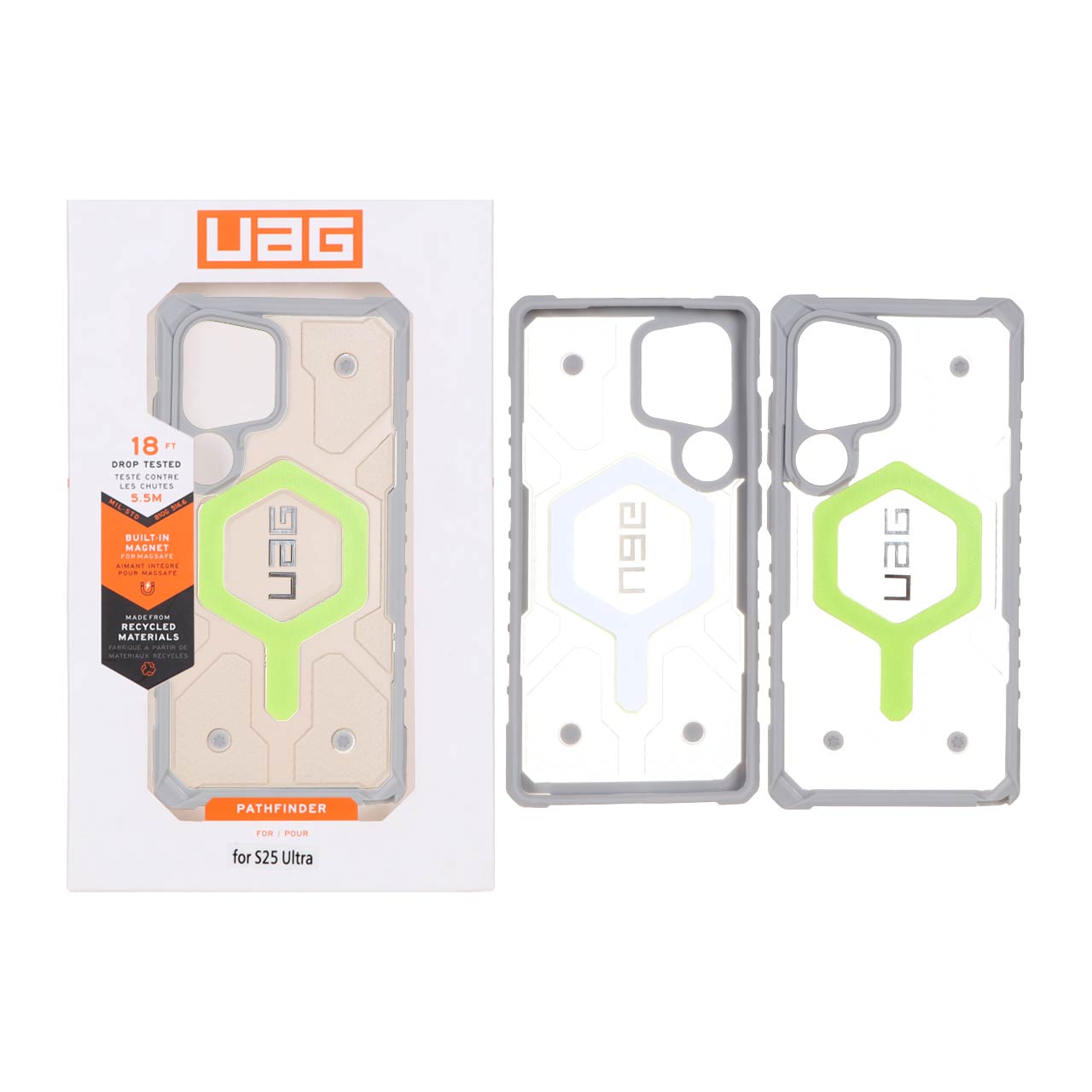 قاب اورجینال ضد ضربه UAG Pathfinder Hidden MagSafe طوسی مناسب برای سامسونگ گلکسی S25 اولترا