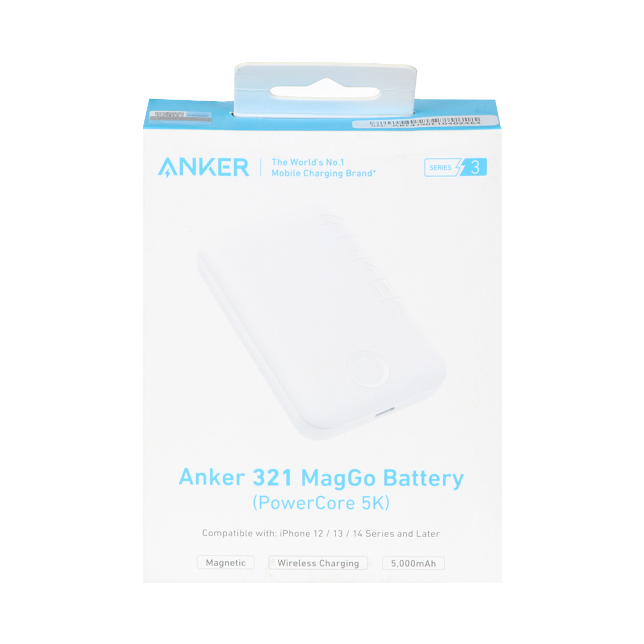 پاوربانک 18 وات 5000 میلی آمپر Anker مدل A1616 - سفید