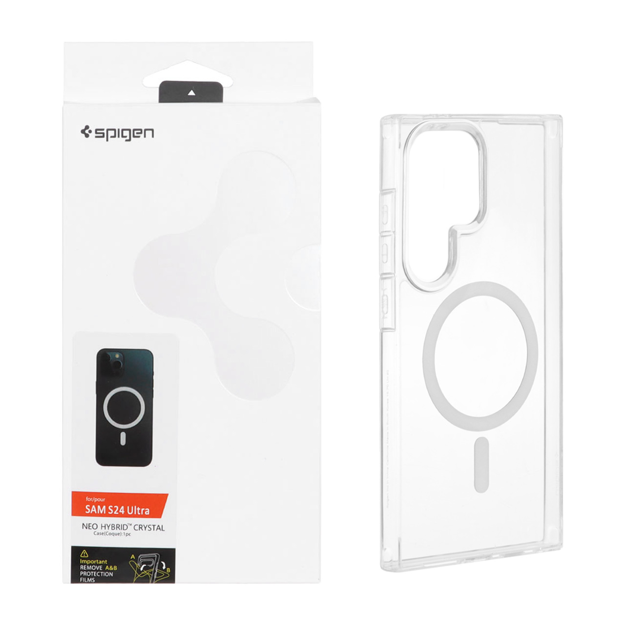 قاب Spigen اورجینال شفاف Neo Hybrid مگ سیف مناسب برای سامسونگ گلکسی اس ۲۴ اولترا