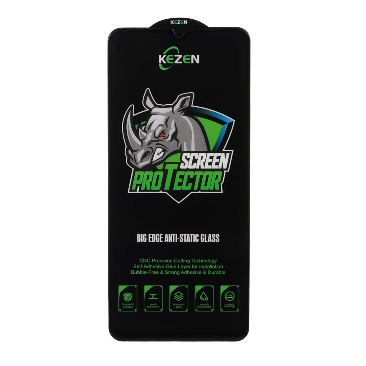 محافظ صفحه نمایش شیشه ای Full Cover Kezen Anti Static مناسب برای شیائومی Redmi A3 / A3x / 10C / 12C / 11A / 10 Power و پوکو C40 / C55 / C61
