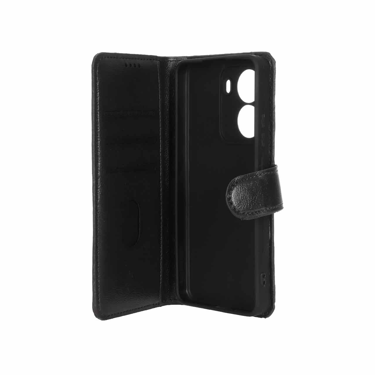کیف کلاسوری چرمی مگنتی محافظ لنزدار مشکی مناسب برای شیائومی پوکو X7 پرو