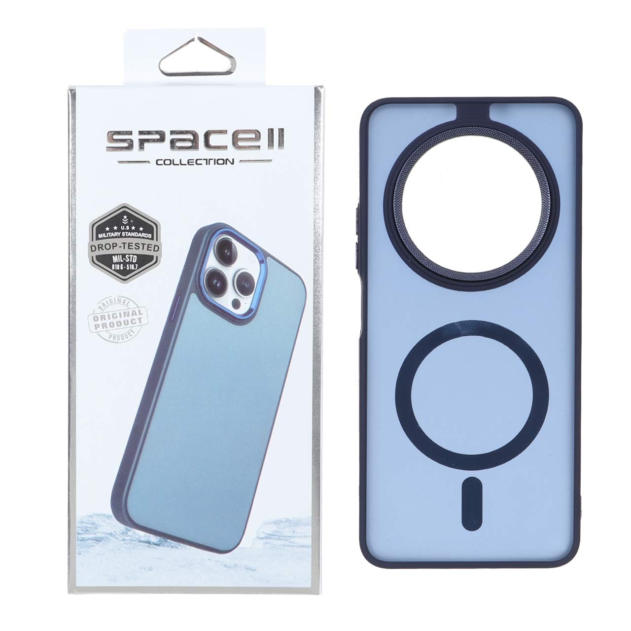 قاب طرح مگ سیف Space مات لنز کربن سرمه ای مناسب برای شیائومی ردمی A3 / A3x و پوکو C61