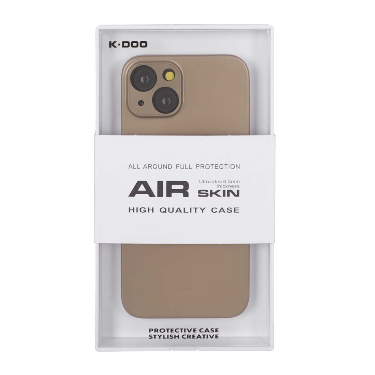 قاب Original KZDoo Air Skin مدل Apple iPhone 13 / iPhone 14 - طلایی