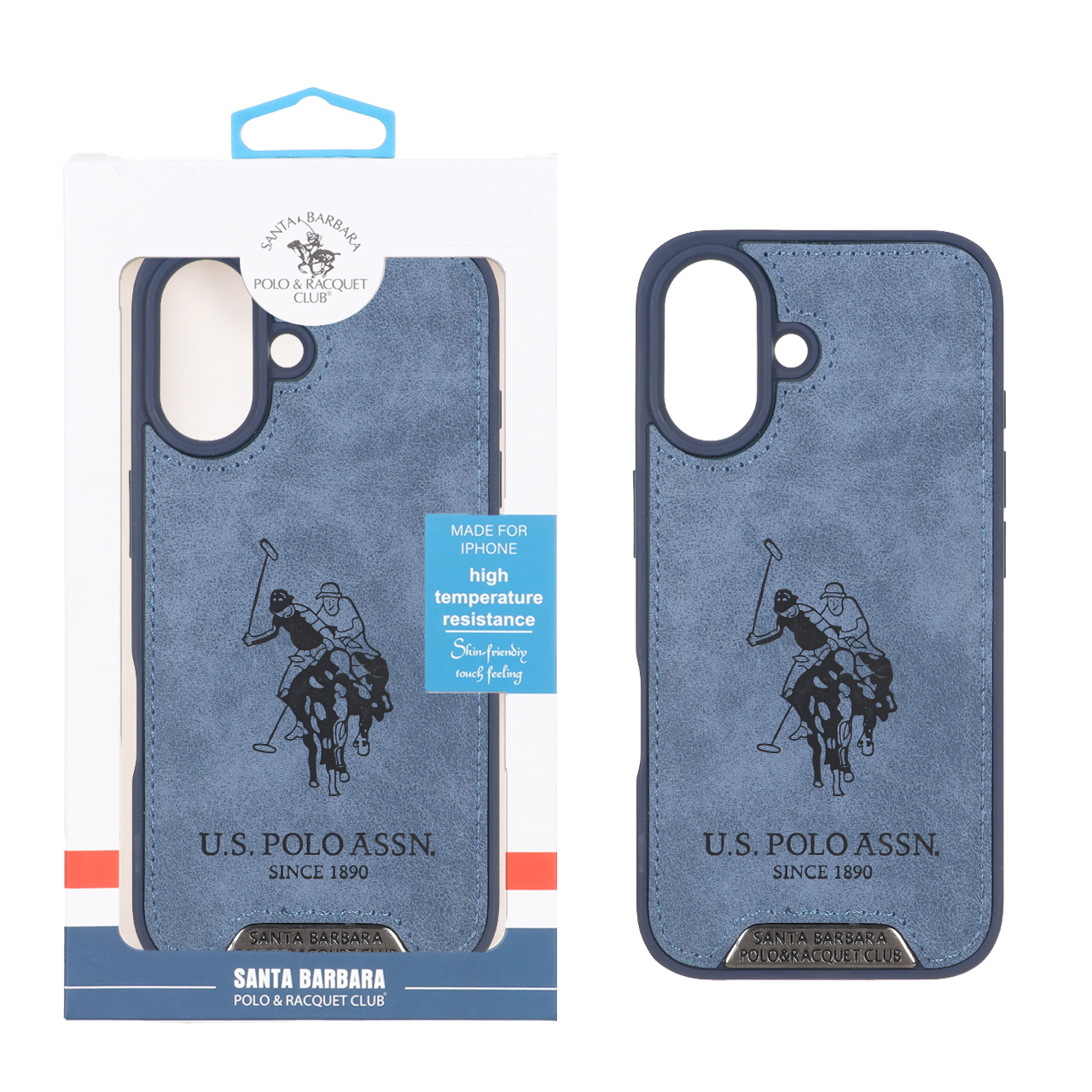 قاب اورجینال جیر US Polo Assn آبی مناسب برای آیفون 16