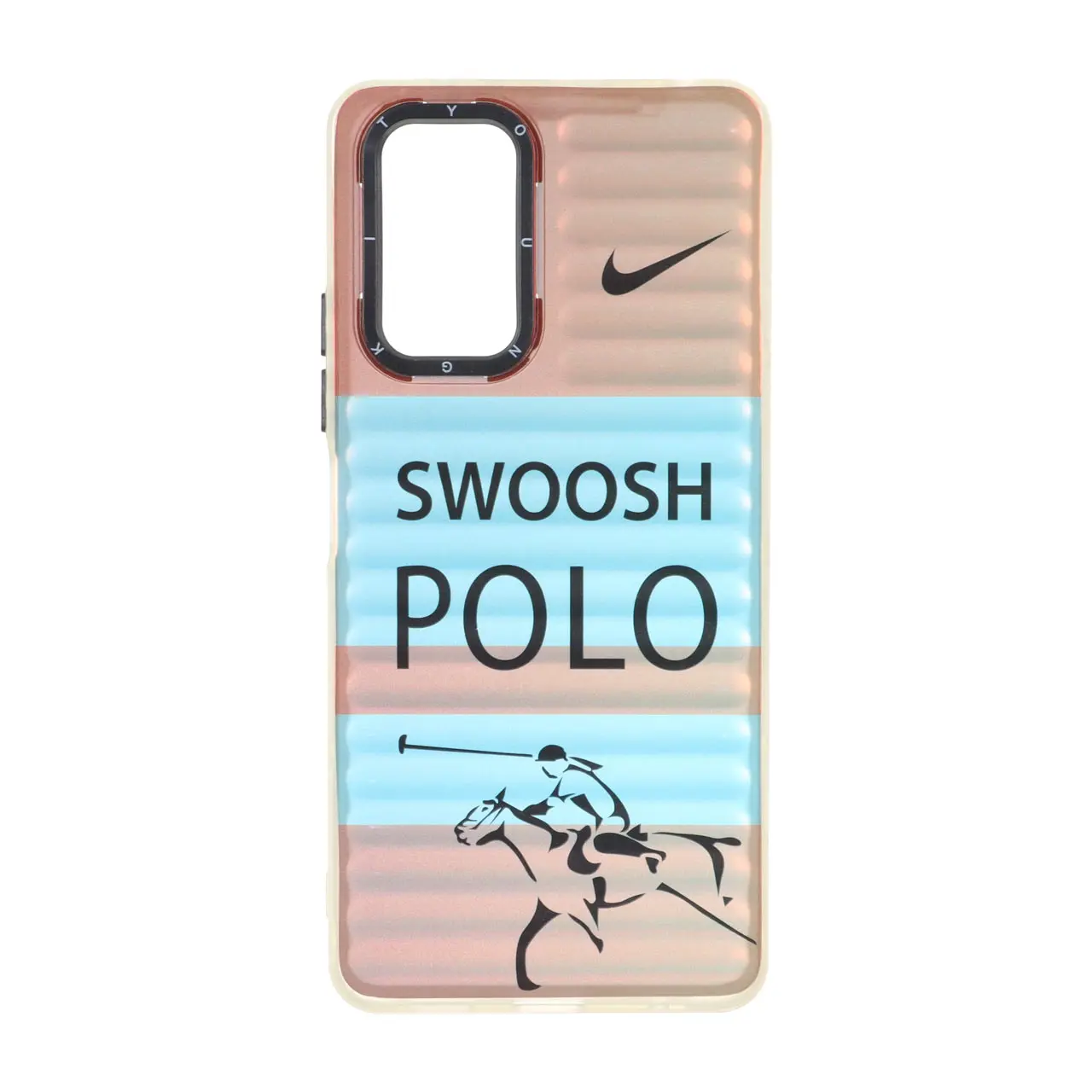 قاب طرح SWOOSH POLO هولوگرامی دور مات مناسب برای شیائومی ردمی نوت 10 پرو 4G و ردمی نوت 10 پرو مکس