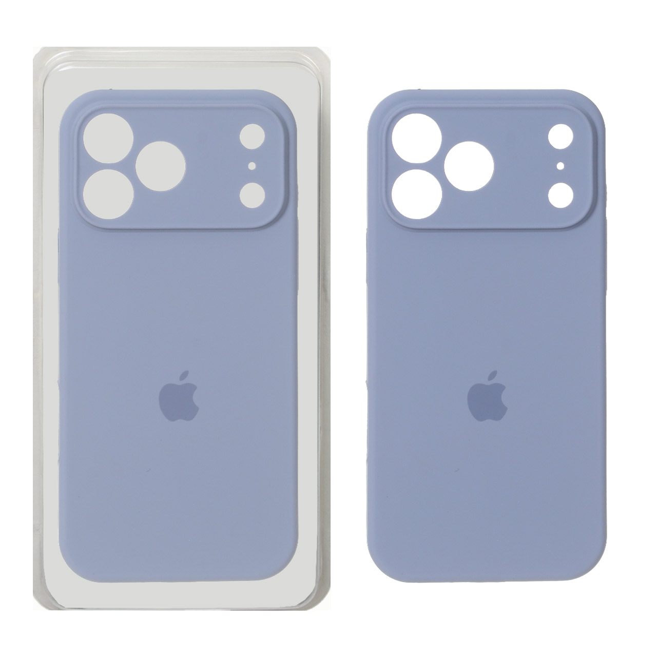 قاب سیلیکونی محافظ لنزدار اورجینال Apple iPhone 17 Pro Max - رنگ فیلی