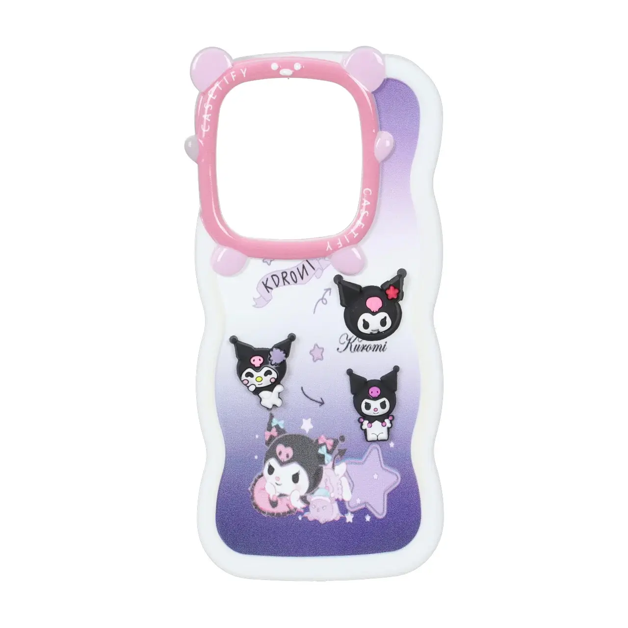 قاب طرح Kuromi عروسکی برجسته محافظ لنز مناسب برای شیائومی ردمی نوت 14 4G
