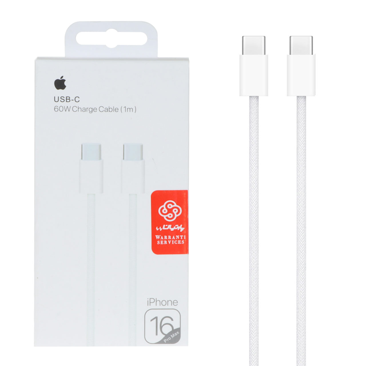کابل شارژ 60 وات Type-C To Type-C مناسب iPhone 16 - اصلی