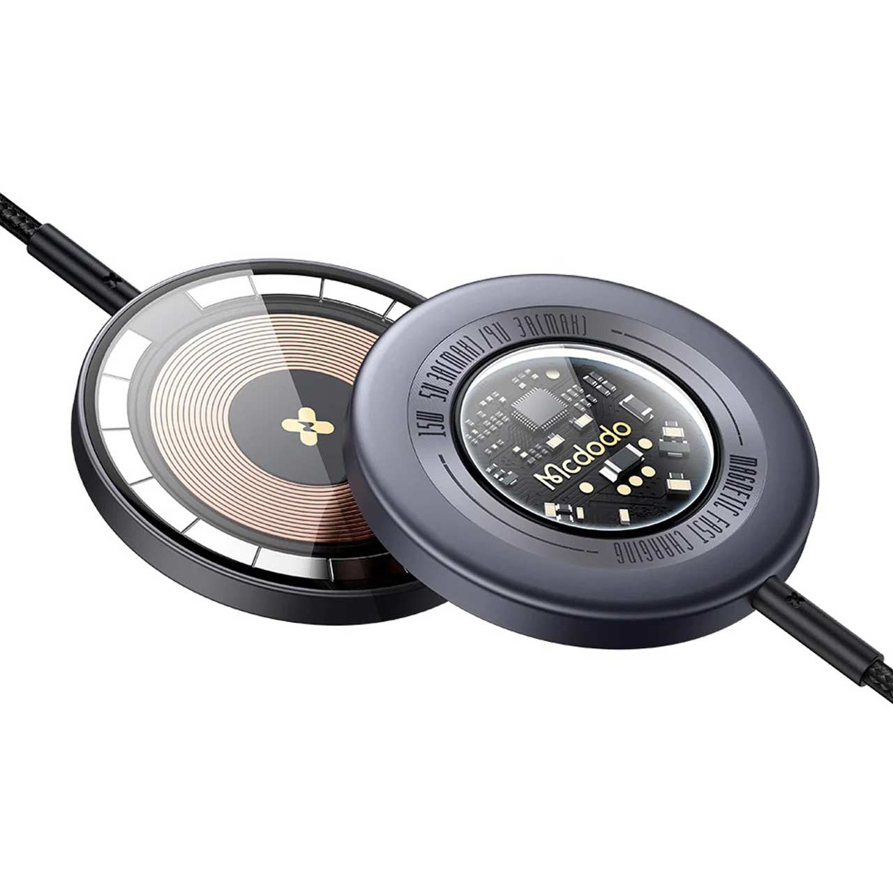 شارژر وایرلس 15 وات Mcdodo مدل CH-2330 - خاکستری