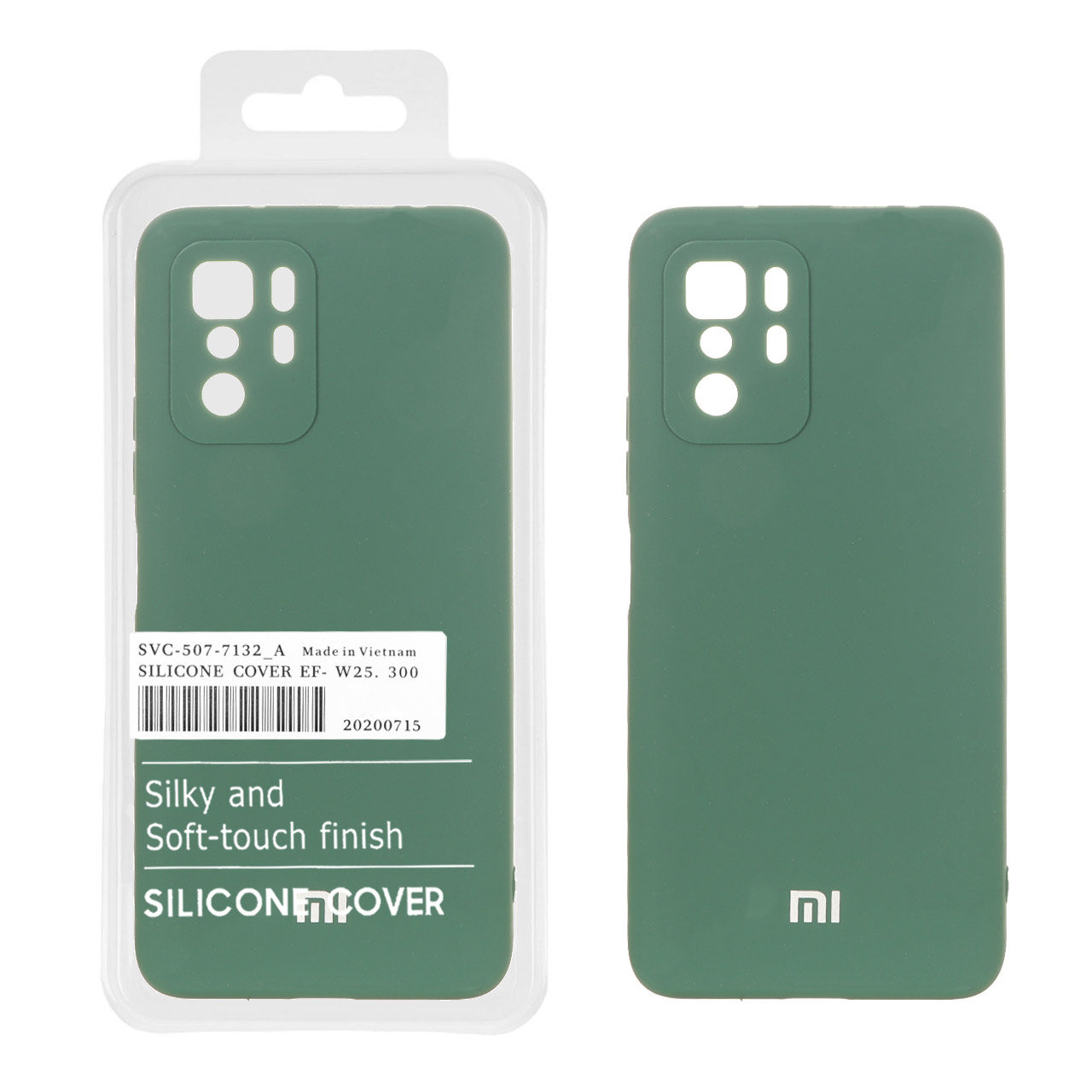 قاب نیو سیلیکون محافظ لنزدار RFF مدل Xiaomi Redmi Note 10 Pro 5G / Poco X3 GT - سبز (پک دار)