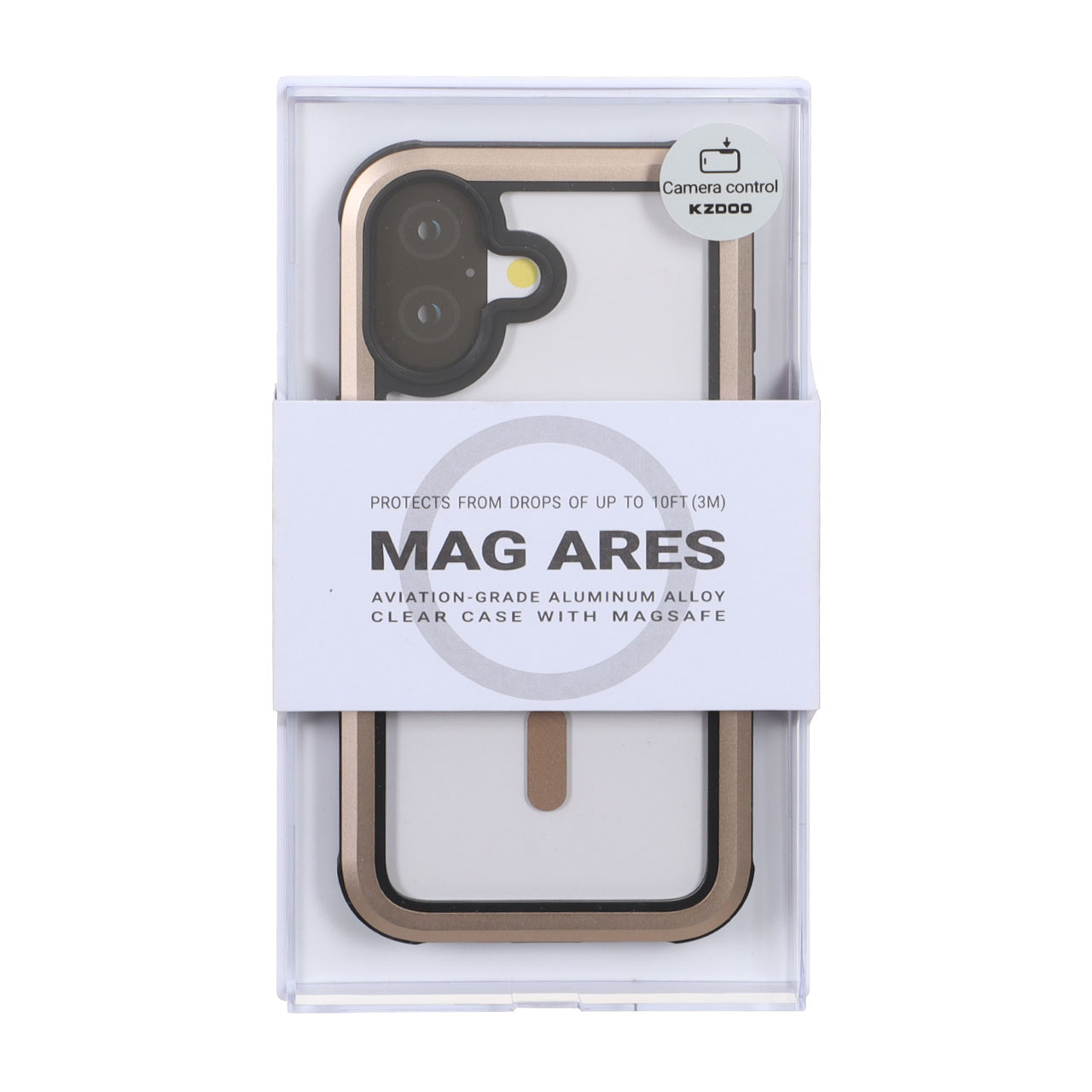 قاب Original KZDoo MAG Ares مدل Apple iPhone 17 - طلایی