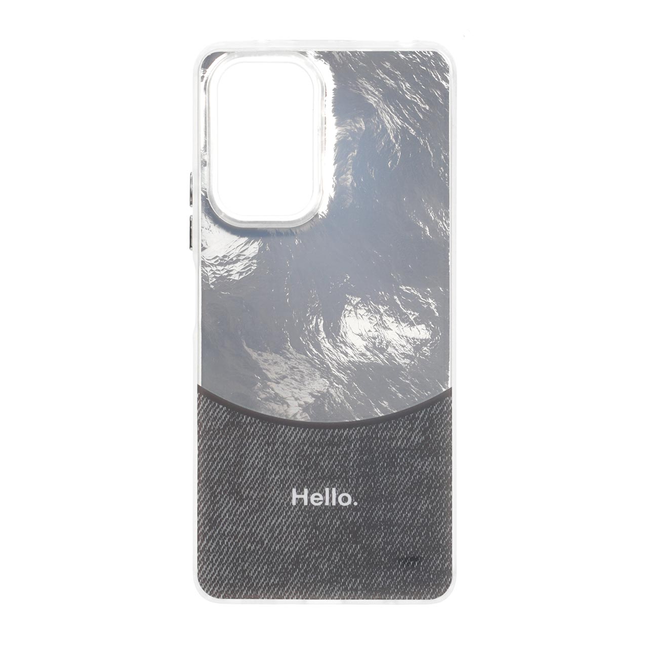قاب طرح جین Ice Hello سرمه‌ای مناسب برای شیائومی ردمی نوت 10 پرو 4G و ردمی نوت 10 پرو مکس