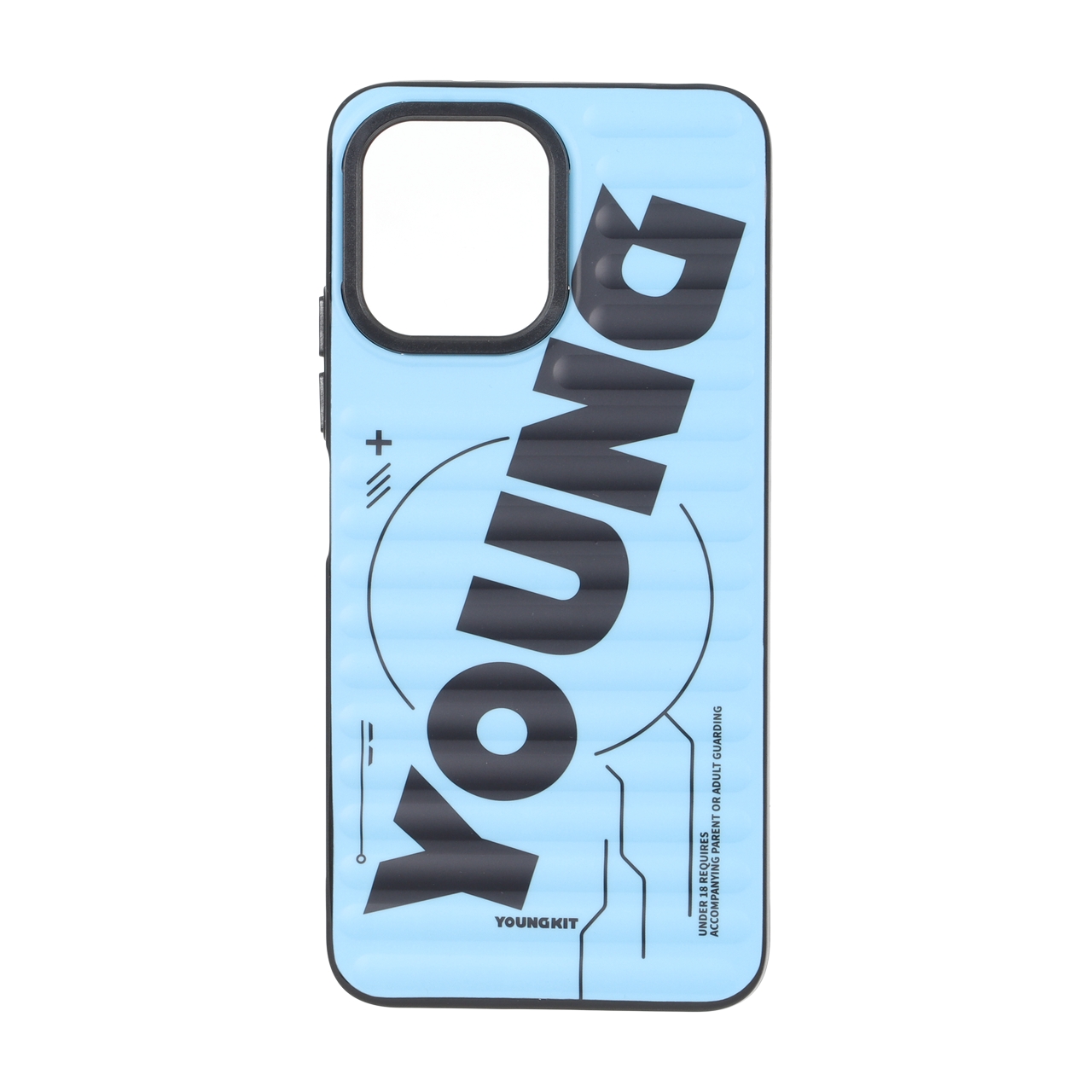 قاب طرح Youngkit مورب آبی روشن مناسب برای شیائومی ردمی ۱۲ و پوکو ام ۶ پرو ۵ جی