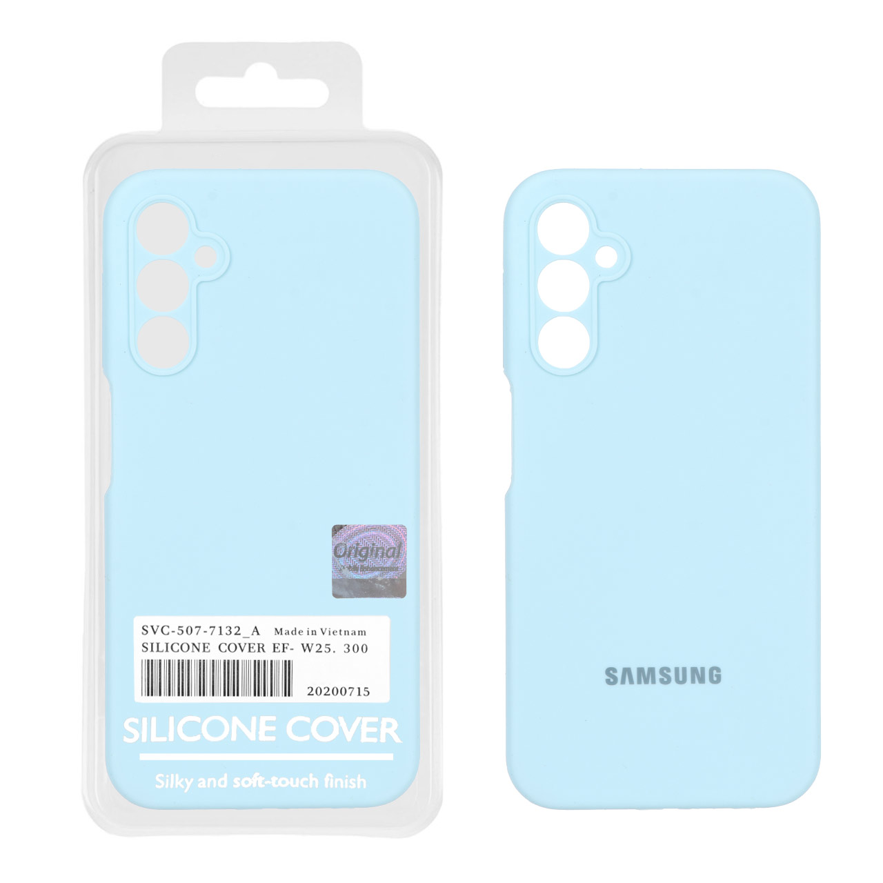 قاب سیلیکونی پاک کنی اورجینال Master Quality مدل Samsung Galaxy A24 - آبی آسمانی (پک دار)