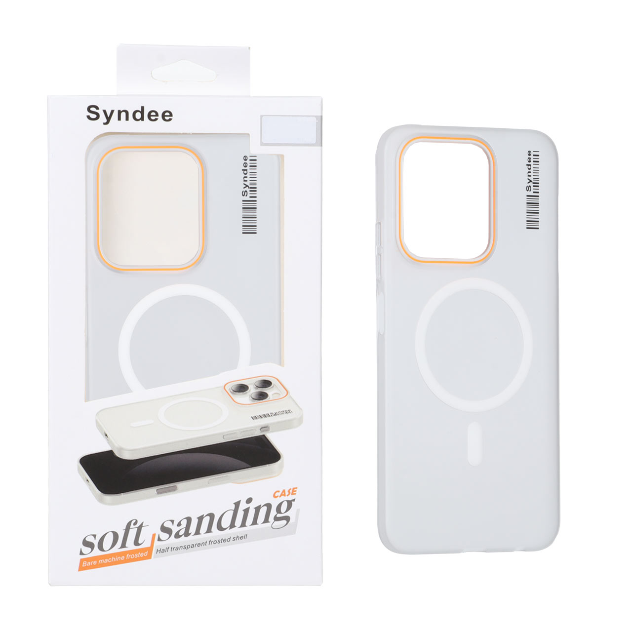 قاب اورجینال Syndee مات مگ سیف مناسب برای شیائومی ردمی 15C و پوکو C85 سفید