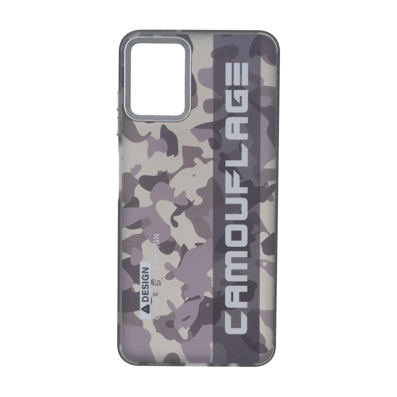 قاب طرح Camouflage چریکی با محافظ لنز کربن مناسب برای سامسونگ گلکسی A07 - بنفش