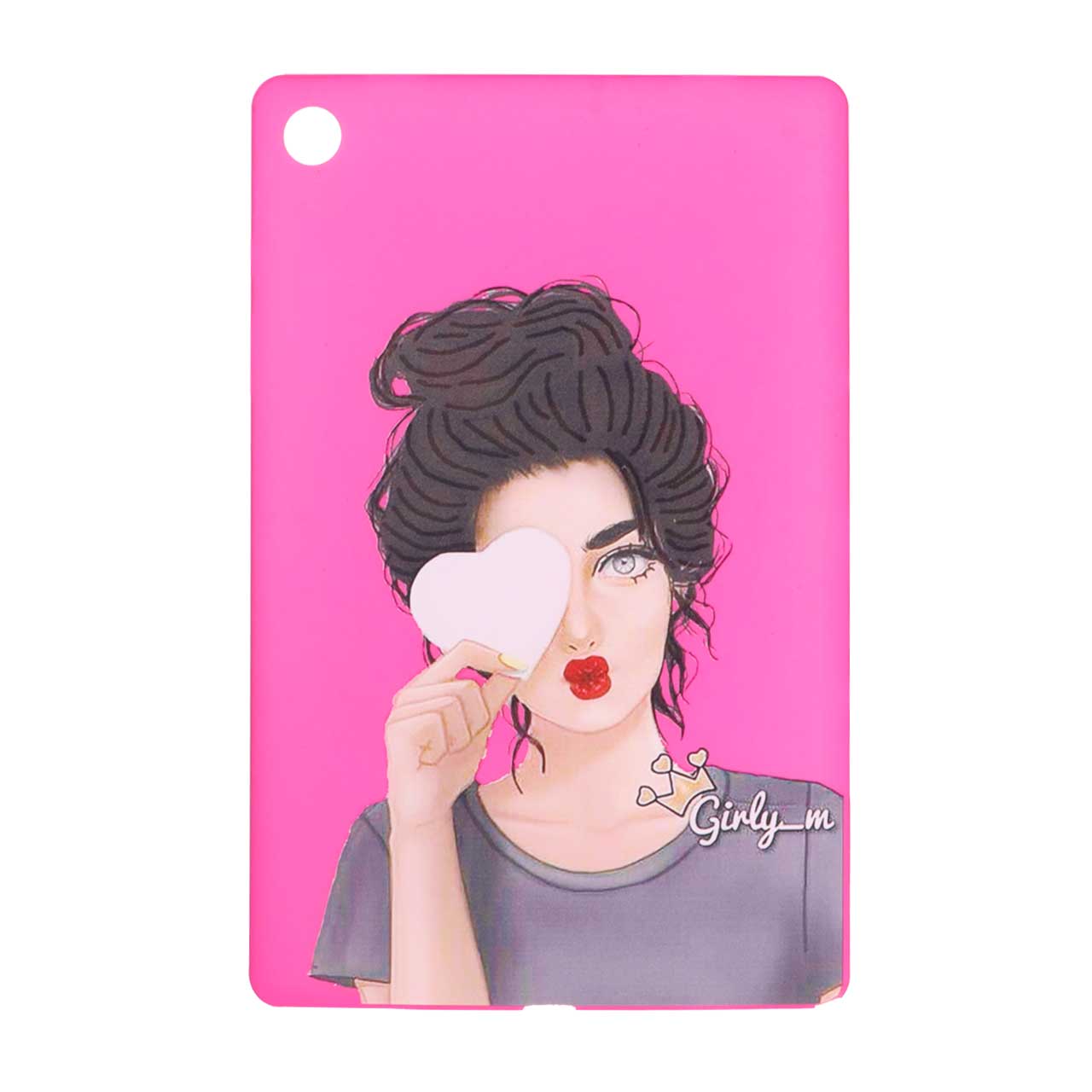 قاب ژله ای فانتزی طرح دختری با قلب مناسب برای تبلت سامسونگ گلکسی تب A9 پلاس 5G