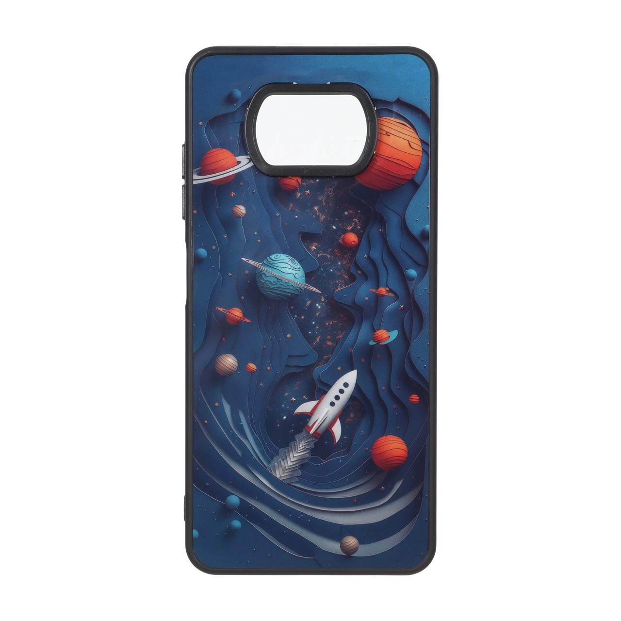 قاب طرح کهکشان و موشک بلک لنز مناسب برای Xiaomi Poco X3 / Poco X3 Pro / Poco X3 NFC