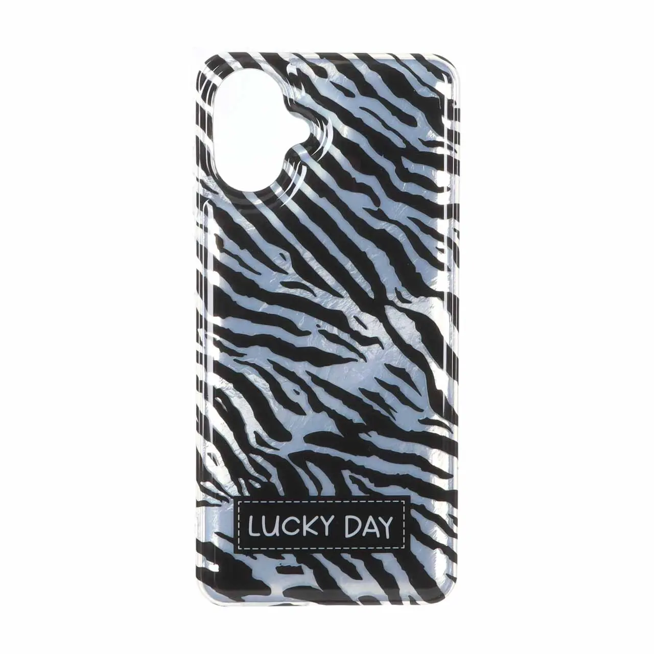 قاب طرح گورخری اطلسی دور ژله ای Lucky Day مناسب برای سامسونگ گلکسی A07