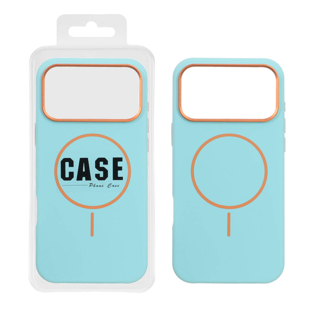 قاب سیلیکونی پاک کنی اورجینال درجه یک MagSafe لنز فلزی Apple iPhone 17 Pro Max - سبزآبی