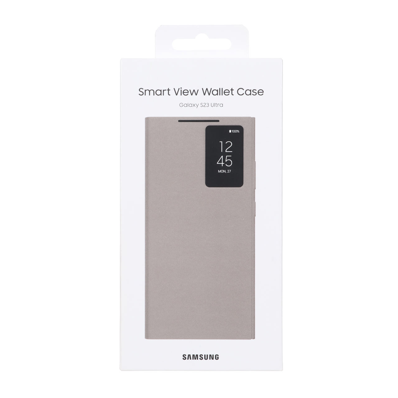 کیف هوشمند Smart View Wallet Case اورجینال مناسب برای سامسونگ گلکسی S23 اولترا - قهوه‌ای