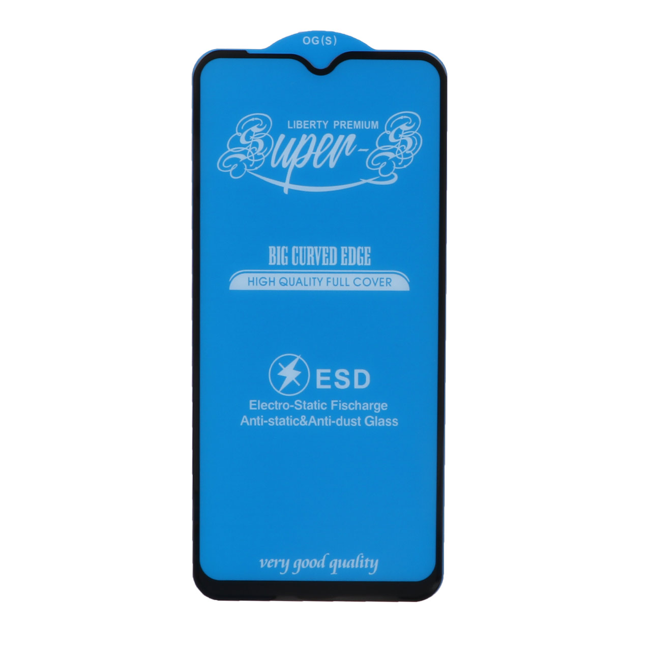 محافظ صفحه نمایش شیشه‌ای آنتی استاتیک مات فول کاور Super S-OG مناسب برای Samsung A10 / A10S / M10 / M20 / M01S مشکی