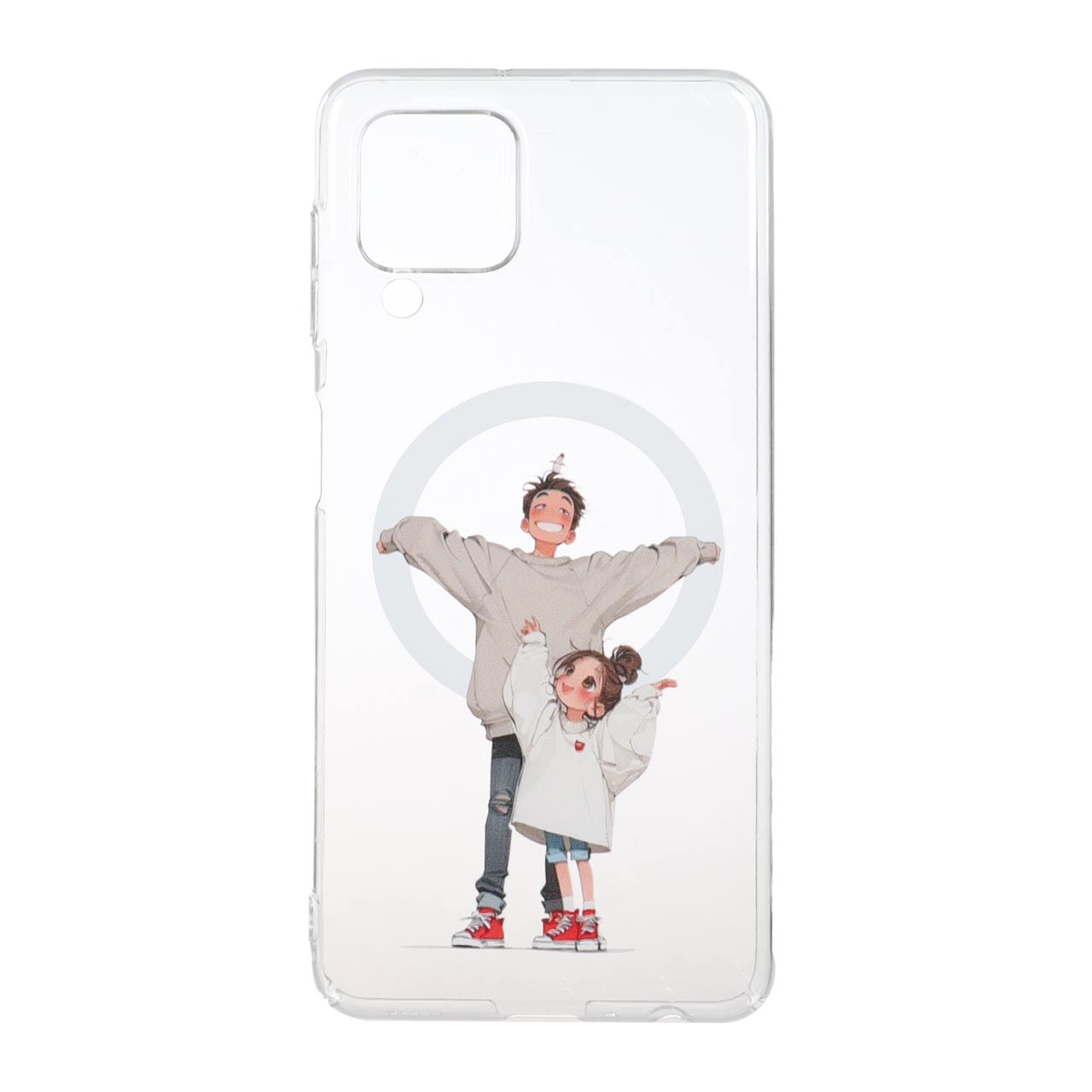قاب طرح Cute Girl مگ سیف کریستالی مناسب برای سامسونگ گلکسی A22 4G، M32 4G و F22