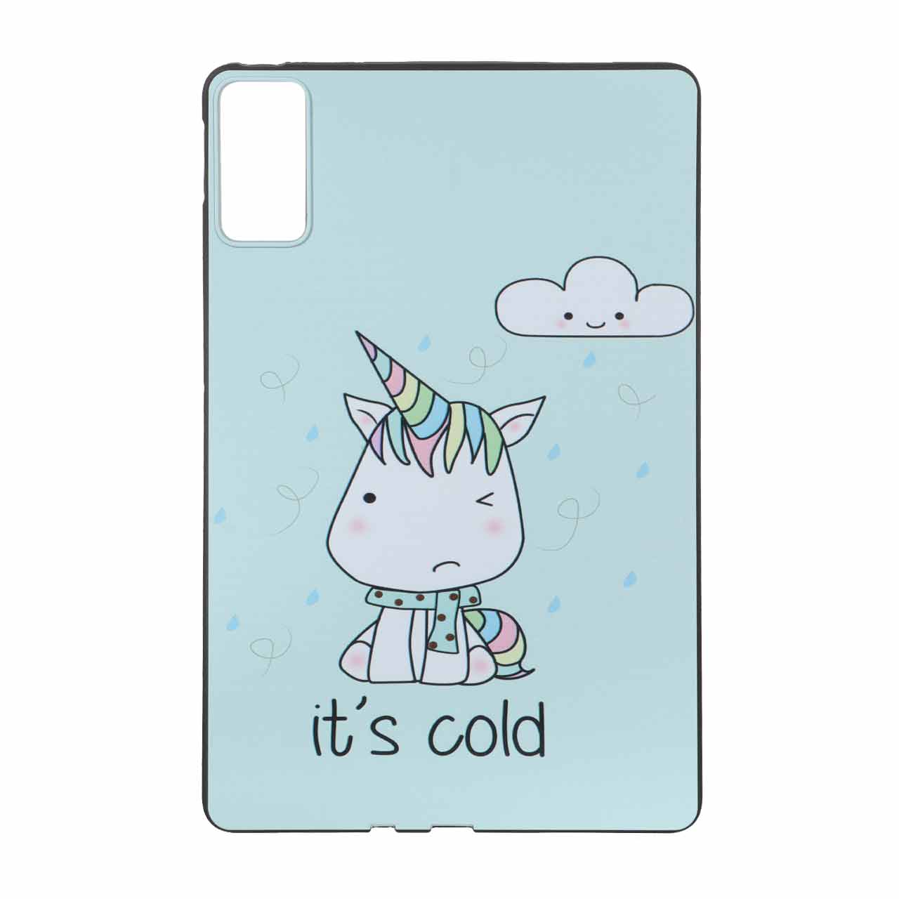 قاب طرح یونیکورن It's cold مناسب برای تبلت شیائومی ردمی پد SE