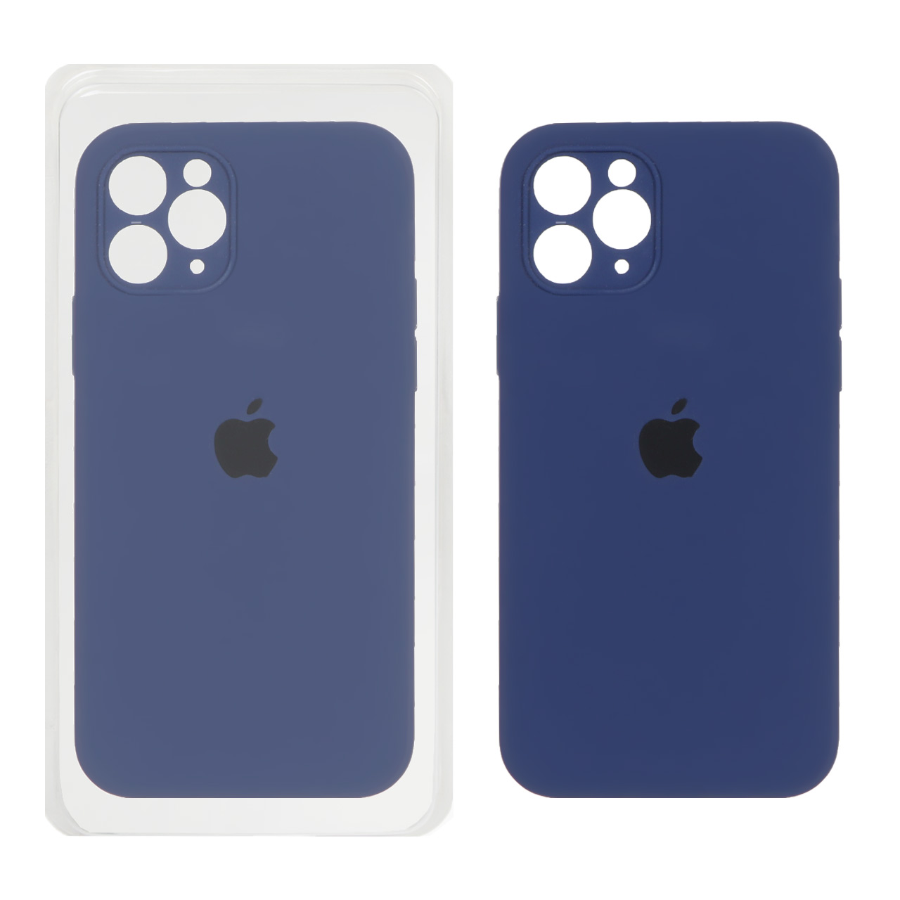 قاب سیلیکونی پاک کنی محافظ لنزدار اورجینال Apple iPhone 11 Pro - آبی نفتی (پک اصلی)