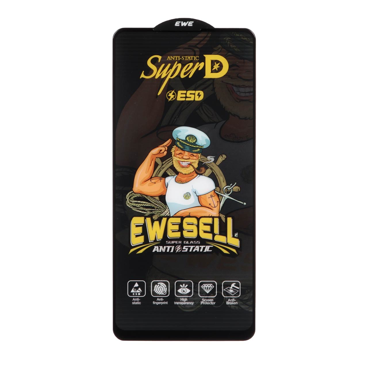 محافظ صفحه نمایش شیشه ای Full Cover Super D ESD مناسب برای گوشی های سامسونگ و شیائومی