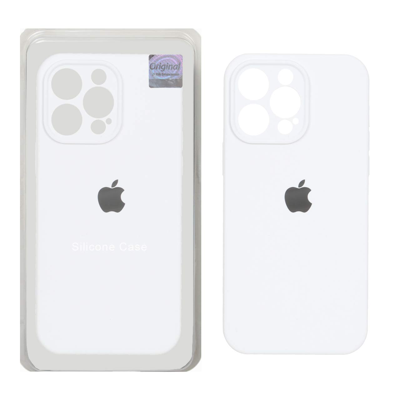 قاب سیلیکونی پاک کنی اورجینال Master Quality مدل Apple iPhone 14 Pro Max - سفید (پک دار)