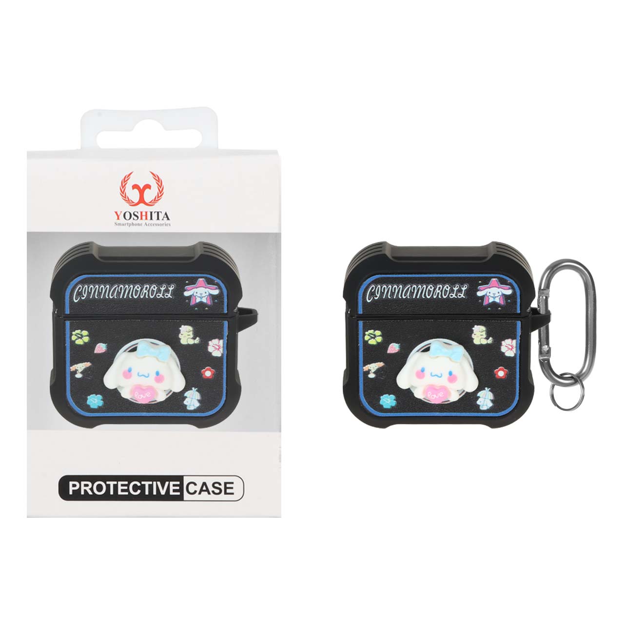 کیس طرح عروسک برجسته Cinnamoroll مناسب برای ایرپاد Apple Airpods 4