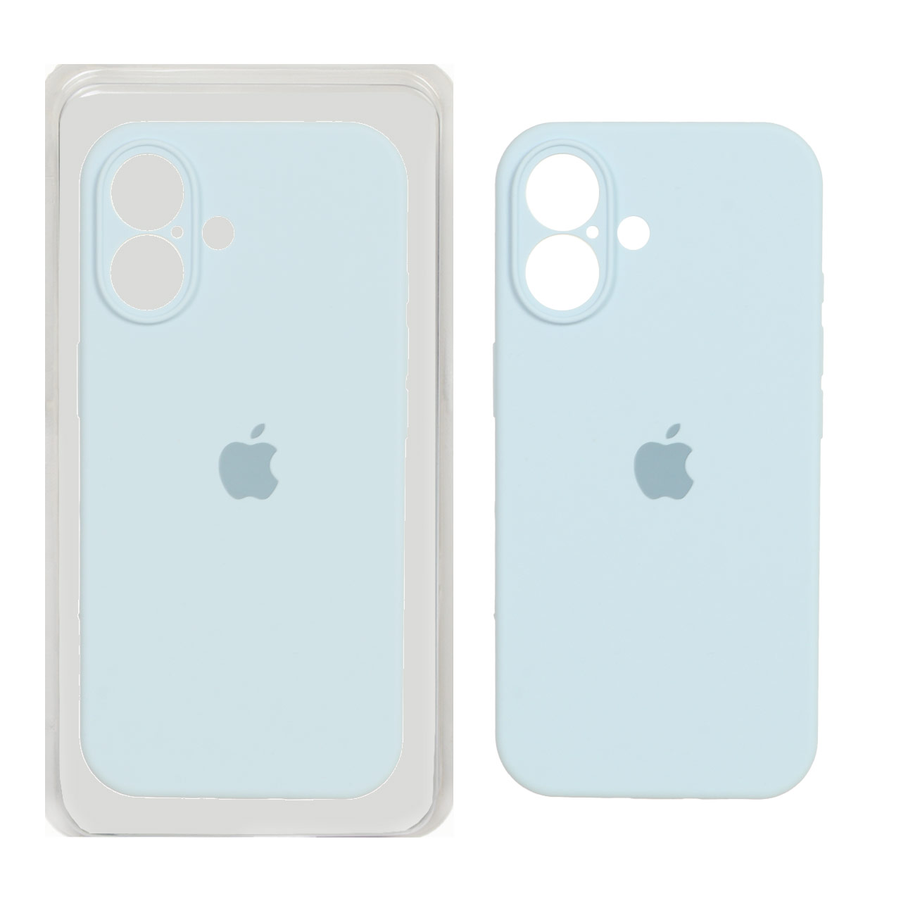 قاب سیلیکونی محافظ لنزدار اورجینال Apple iPhone 17 - آبی آسمانی