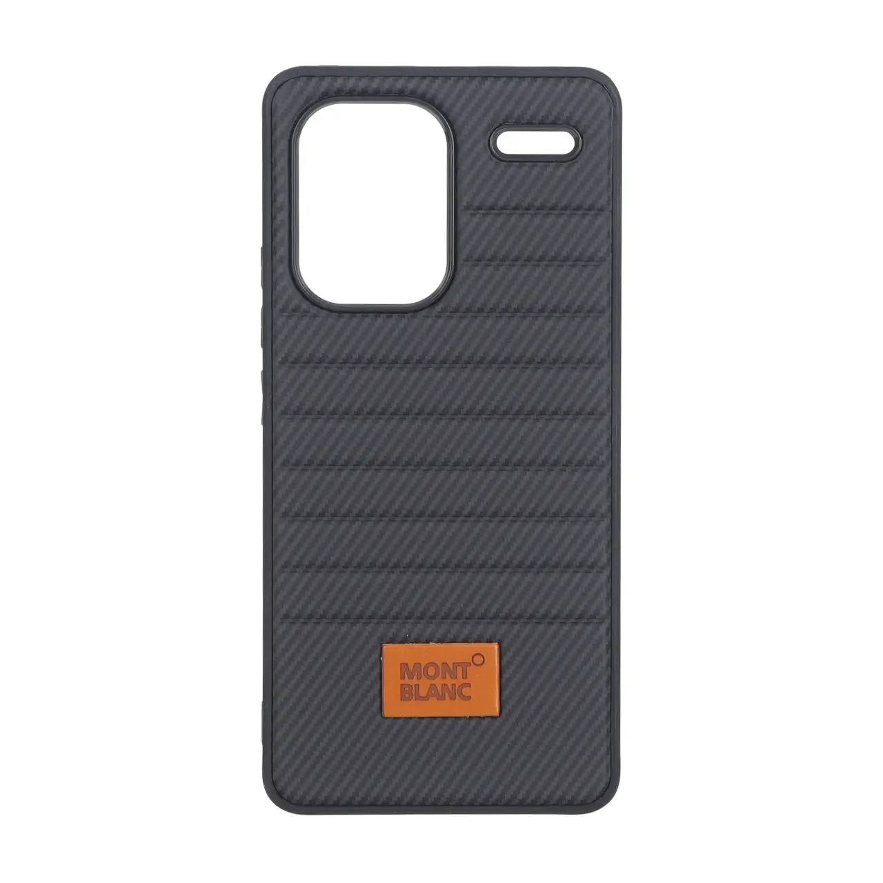 قاب Mont Blanc پافری طرح هاشور Xiaomi Redmi Note 13 Pro Plus 5G - مشکی