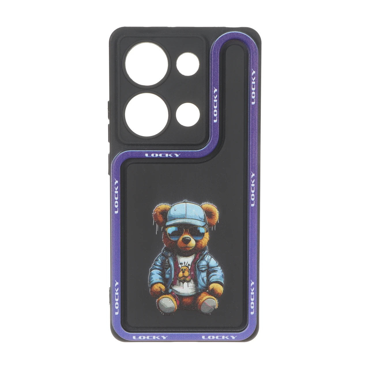 قاب Solid Case منحنی LUCKY طرح دار Xiaomi Redmi Note 14S / Note 13 Pro 4G / Poco M6 Pro 4G - کد 357
