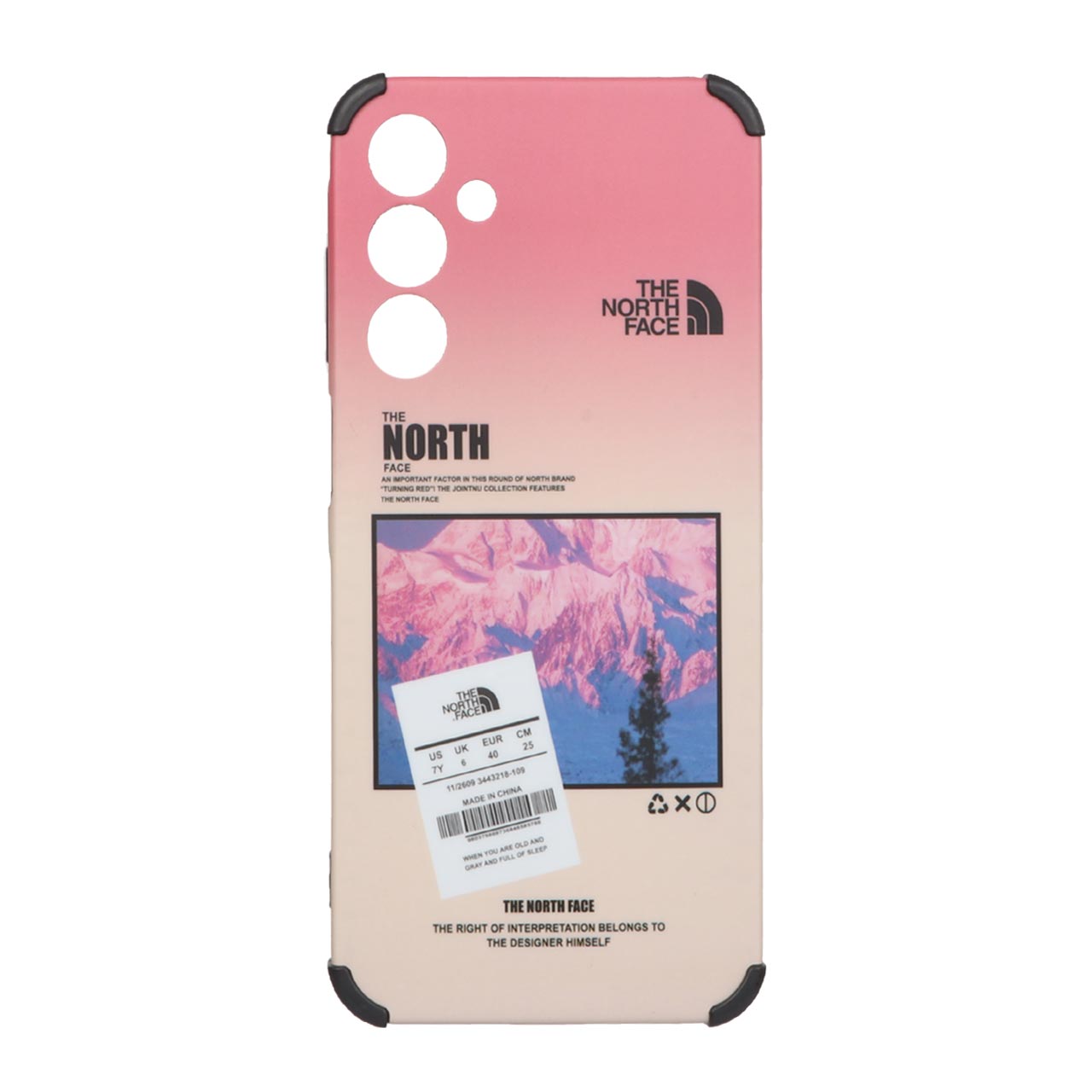 قاب طرح The North Face بامپردار مناسب برای سامسونگ گلکسی A25 5G