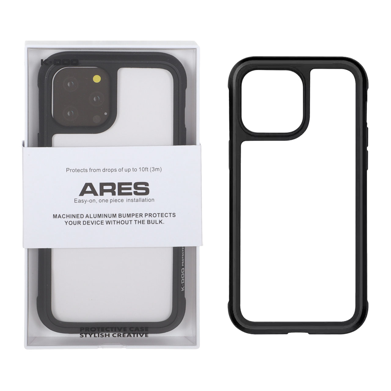 قاب K-DOO مدل ARES مشکی مناسب برای آیفون 12 پرو مکس