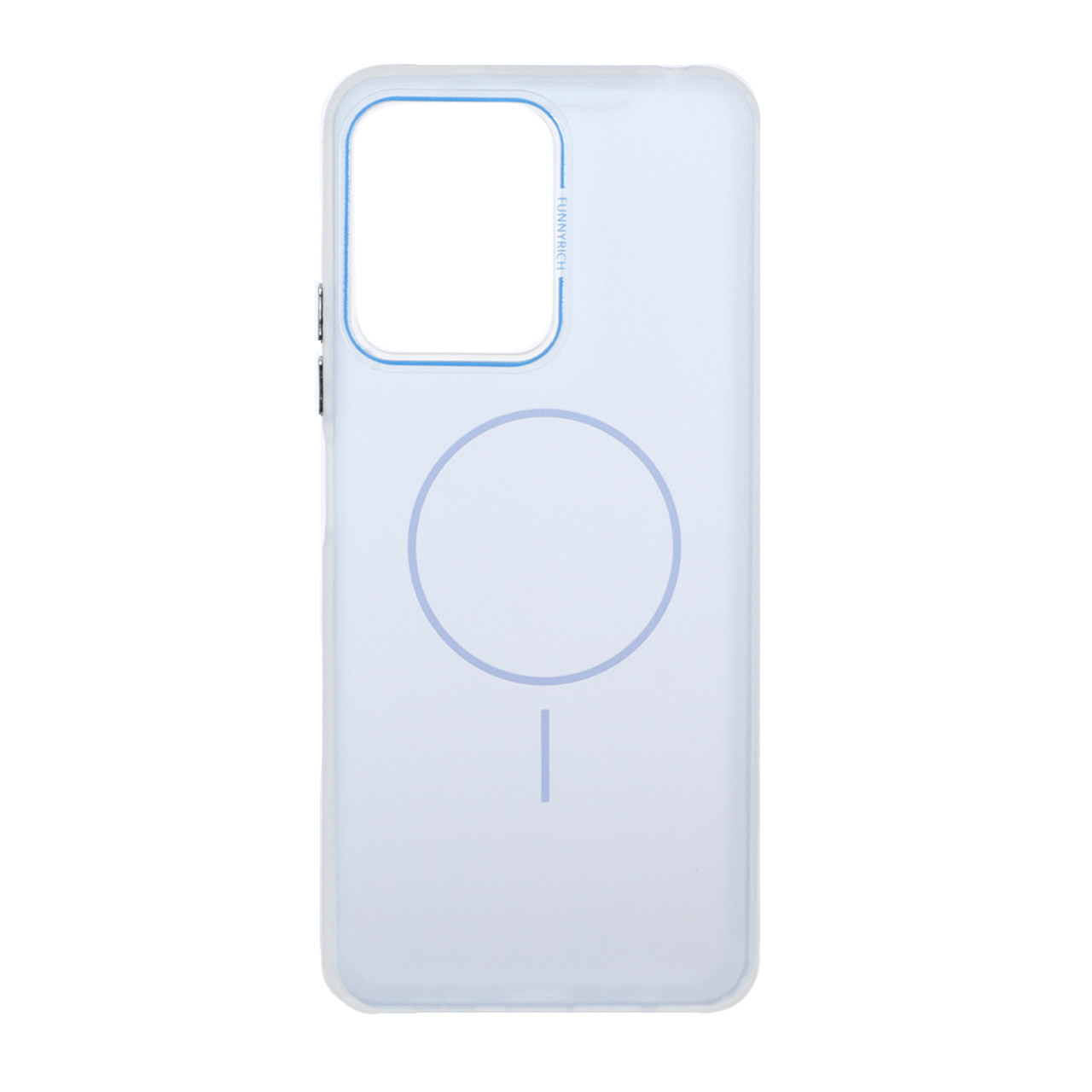 قاب مات Funnyrich طرح مگ سیف دور مات Xiaomi Redmi Note 12 4G - آبی
