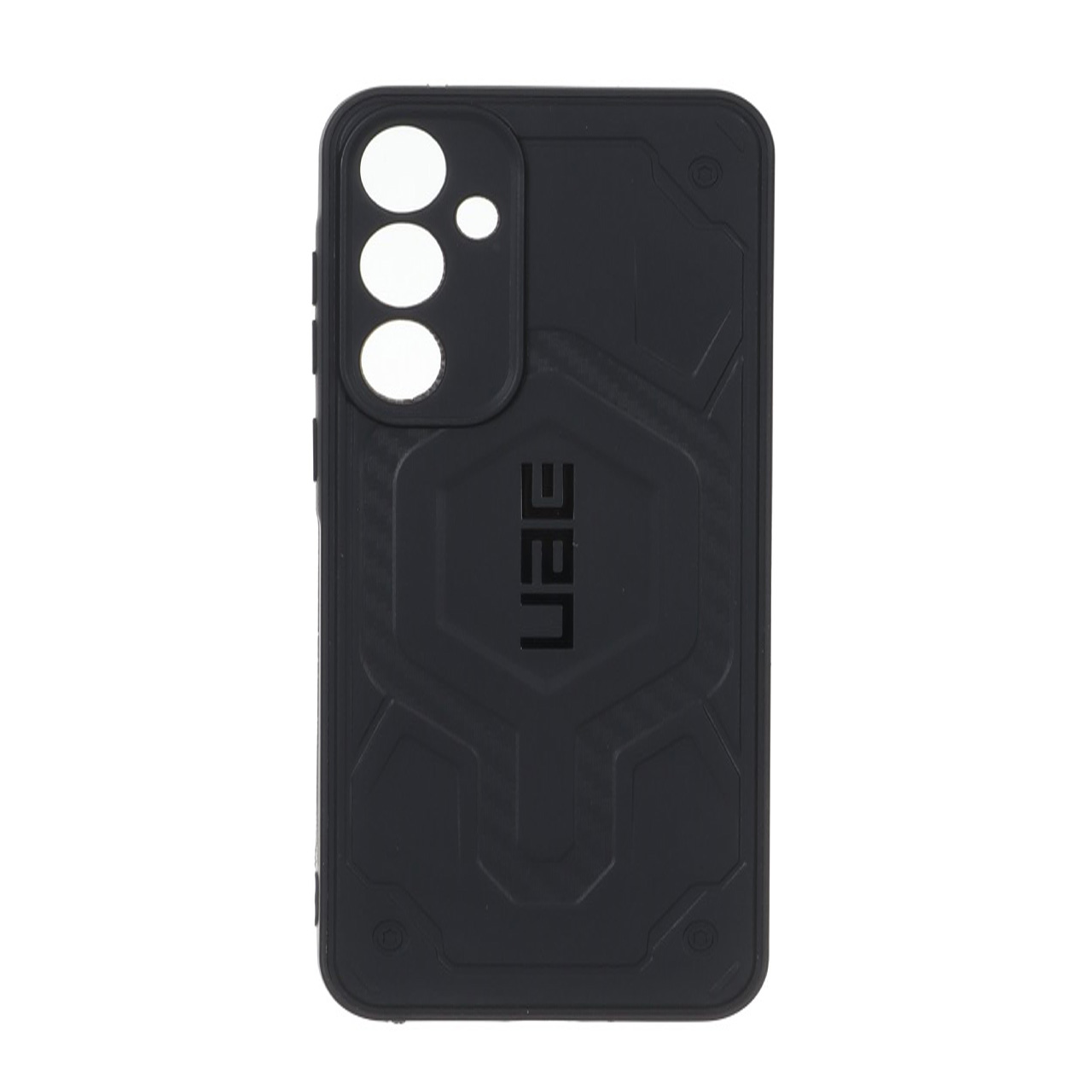 قاب طرح UAG سیلیکونی مشکی مناسب برای سامسونگ گلکسی A55
