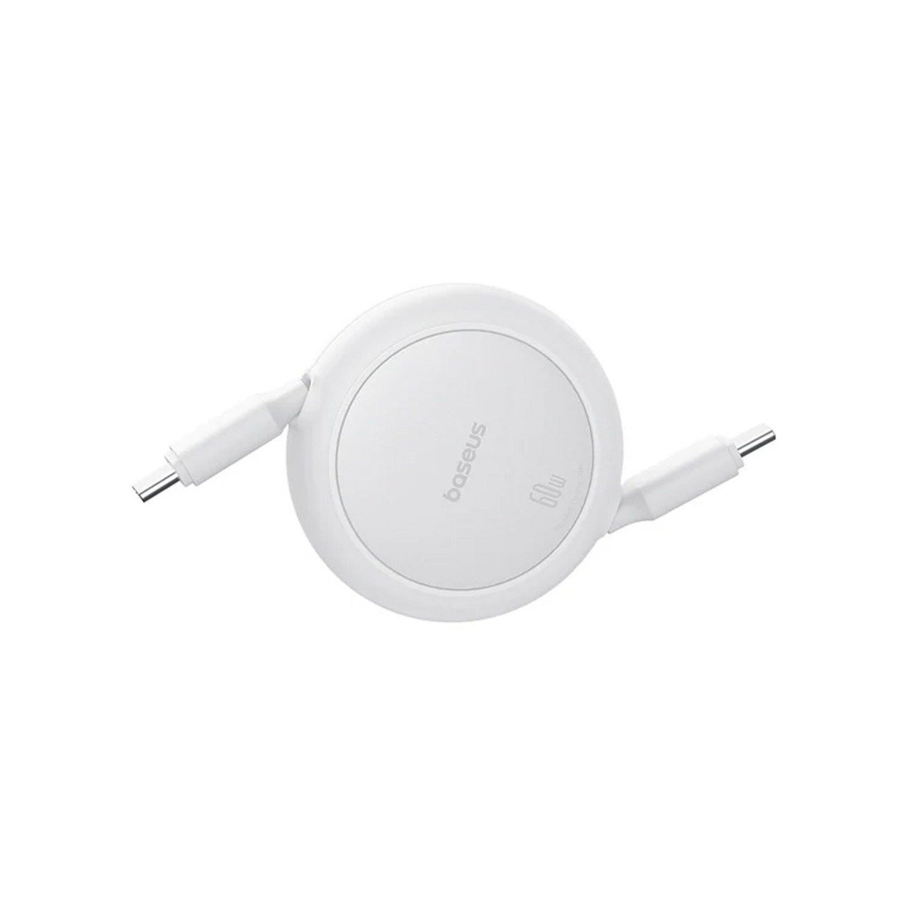 کابل شارژ 60 وات PD و فست Baseus Type-C to Type-C مدل Stretch All You Want CB000088 - سفید