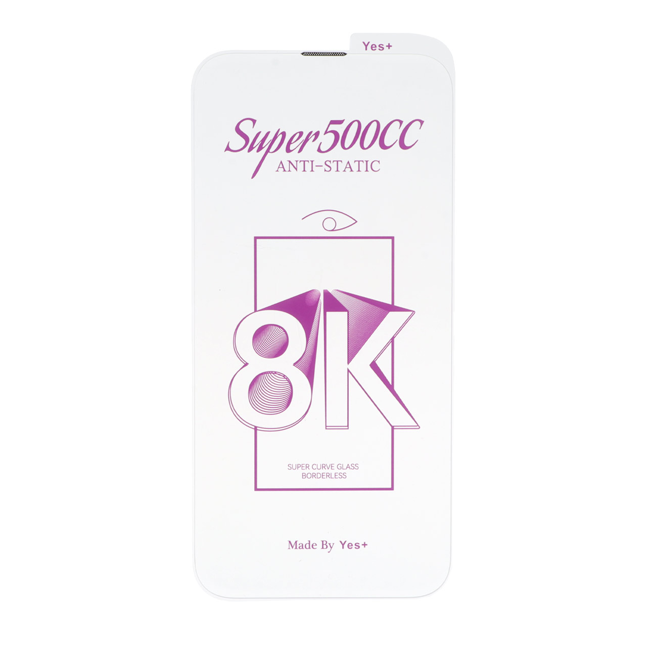 محافظ صفحه نمایش شیشه ای اورجینال بدون حاشیه Super 500CC 8K Yes Plus مدل Apple iPhone 13 Pro Max / iPhone 14 Plus