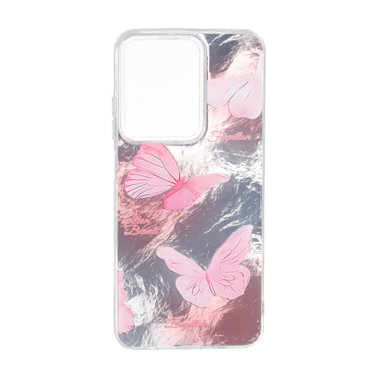 قاب اطلسی دور ژله ای طرح پروانه مناسب برای شیائومی ردمی A5 و پوکو C71