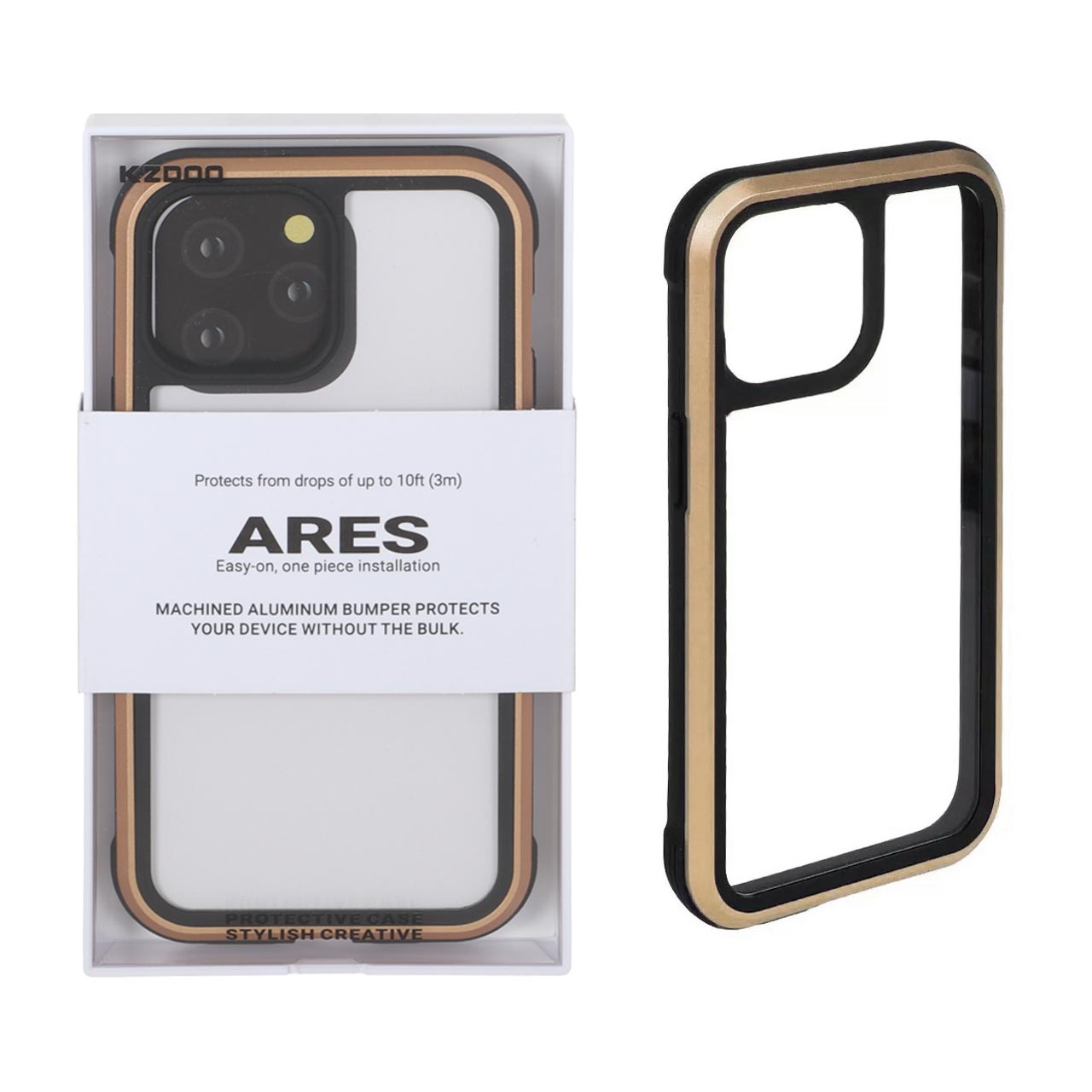 قاب Original KZDoo Ares مدل Apple iPhone 13 Pro Max - طلایی