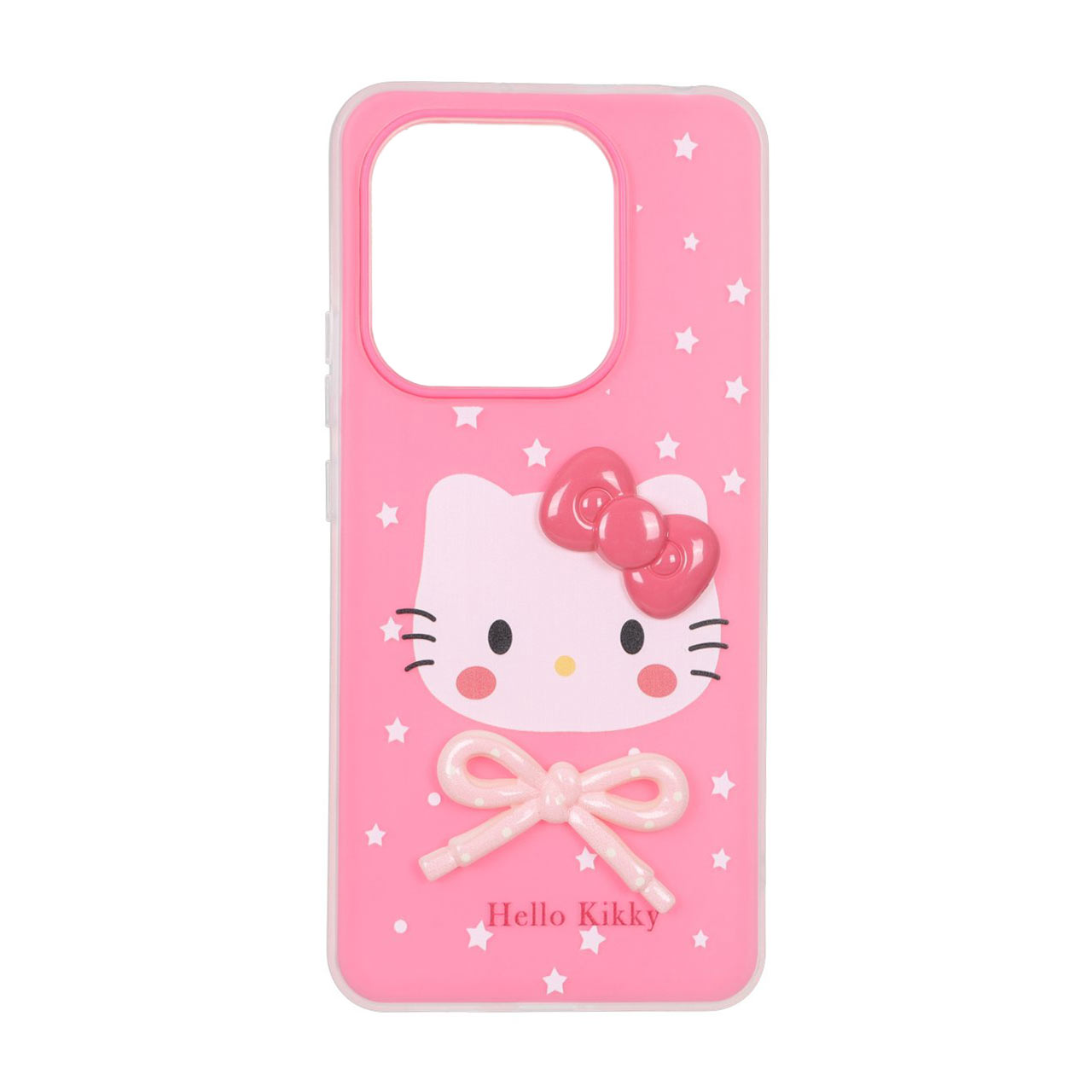 قاب طرح Kitty پاپیون برجسته دو لایه مات مناسب برای شیائومی ردمی نوت 14 4G