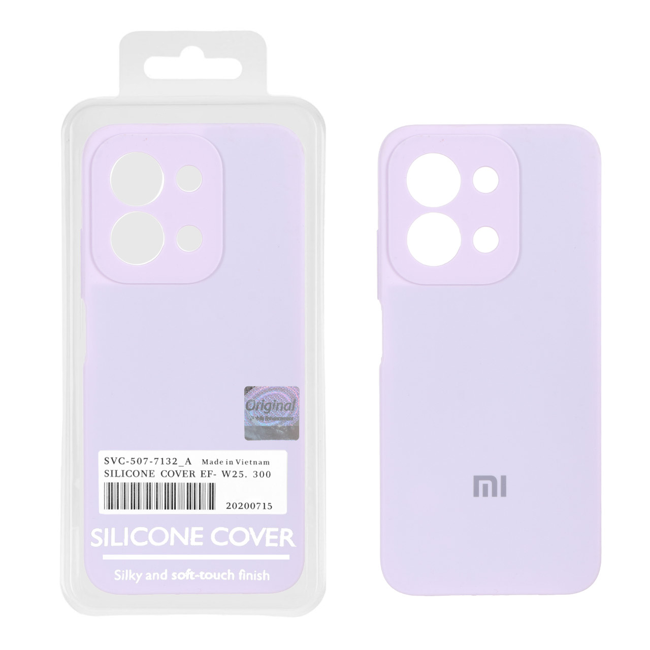 قاب سیلیکونی پاک کنی اورجینال Master Quality مدل نسخه گلوبال Xiaomi Redmi 15C / Poco C85 - یاسی (پک دار)