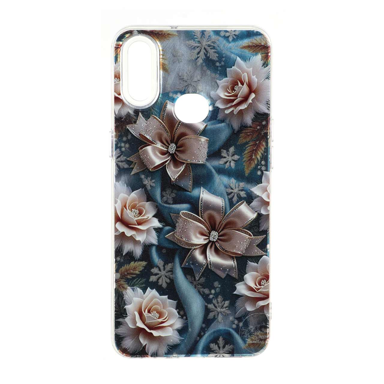 قاب طرح اطلسی Flower دور شفاف مناسب برای Samsung Galaxy A10s