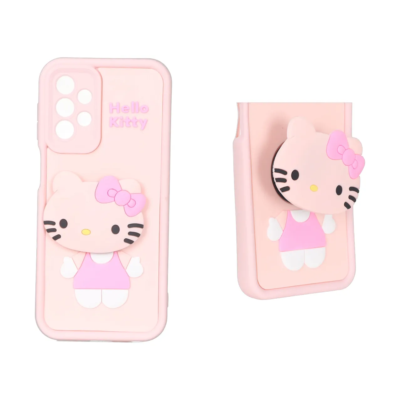 قاب Solid Case پاپ سوکت عروسکی برجسته Samsung Galaxy A25 5G - طرح 90