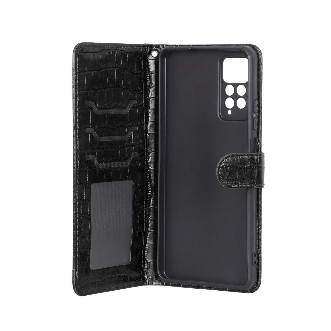 کیف مگنتی طرح کروکو MNC مشکی مناسب برای شیائومی ردمی نوت 12 پرو 4G و ردمی نوت 11 پرو
