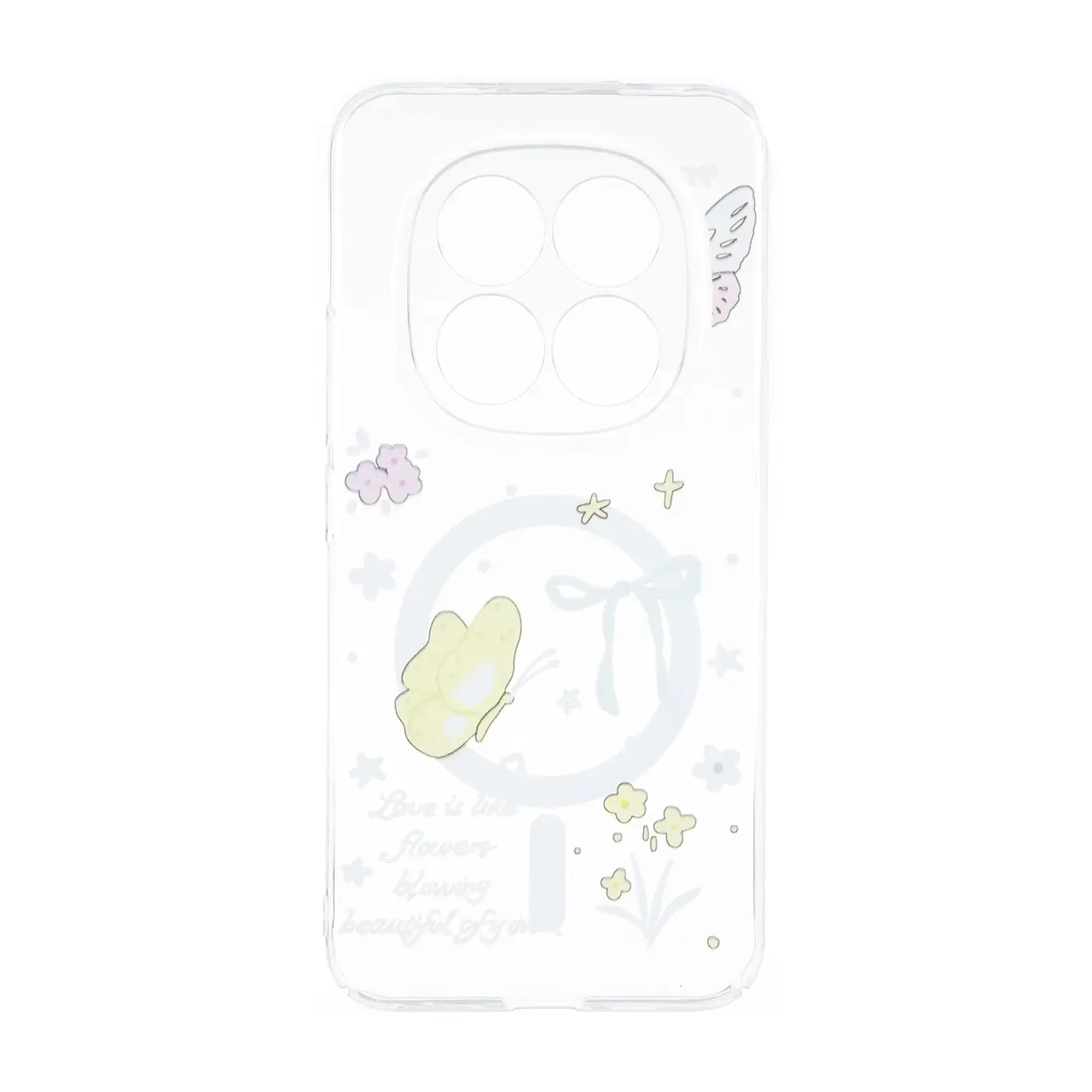 قاب طرح Cute کریستالی مگ سیف محافظ لنزدار مناسب برای شیائومی ردمی نوت 15 پرو 5G / نوت 15 پرو پلاس / پوکو ام 8 پرو 5G