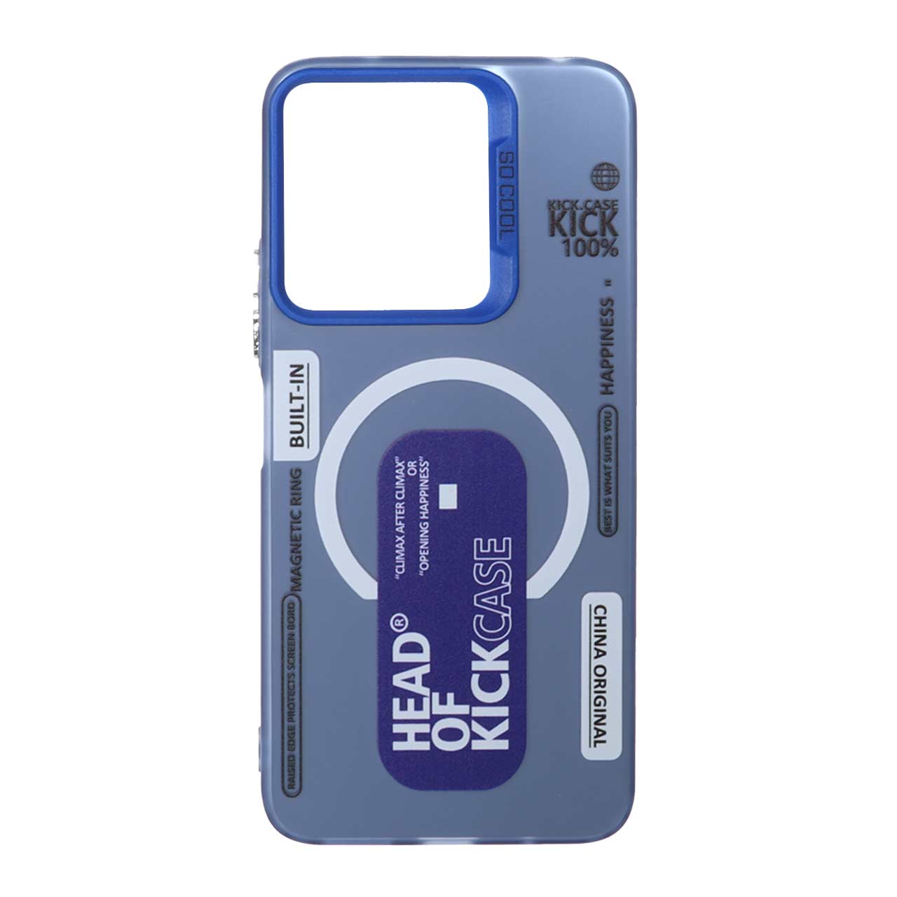 قاب So Cool طرح مگ سیف Kick Case آبی مناسب برای شیائومی ردمی 13X / ردمی 13 4G / پوکو M6 4G
